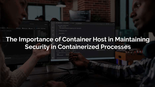 The Importance of Container Host in Maintaining Security in Containerized Processes
